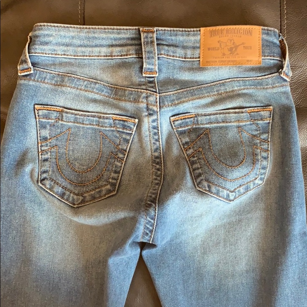 Skinny medium wash true religion jeans